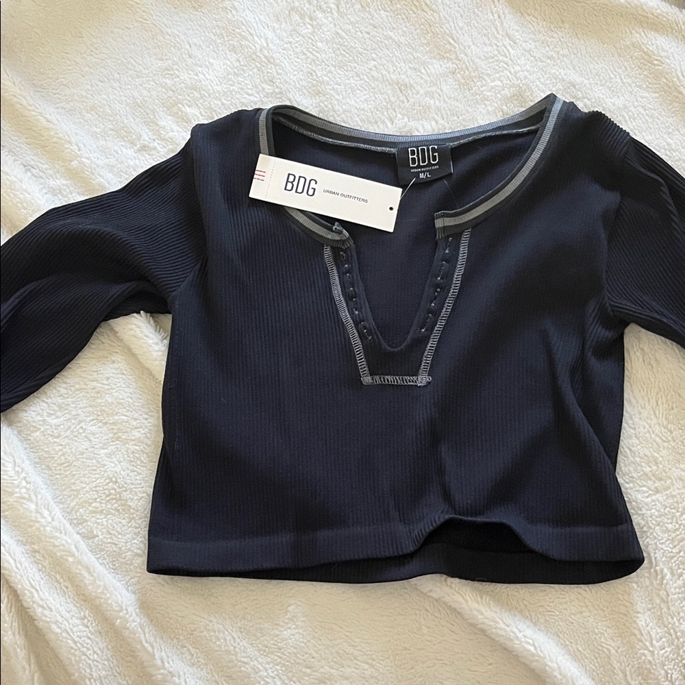 Urban Outfitters Black Long Sleeve Tee